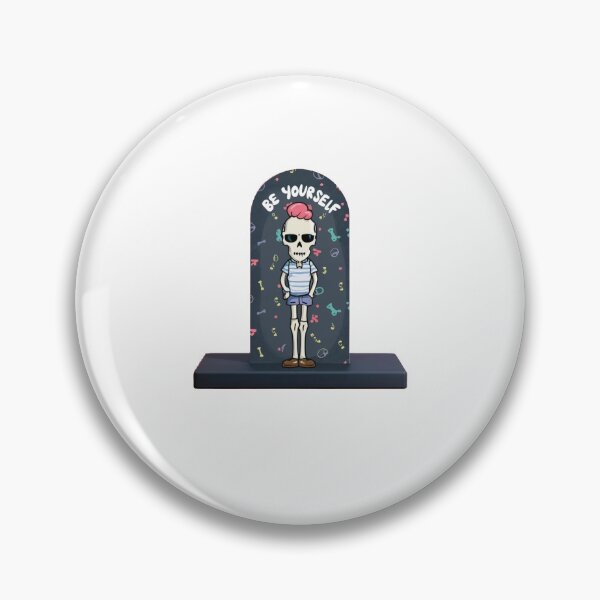 Item preview, preppy skeleton with be yourself designed and sold by GURUMAD.
