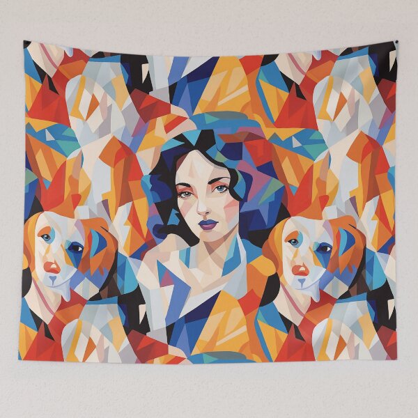 Item preview, Woman and dog designed and sold by ArtOfDreams9.