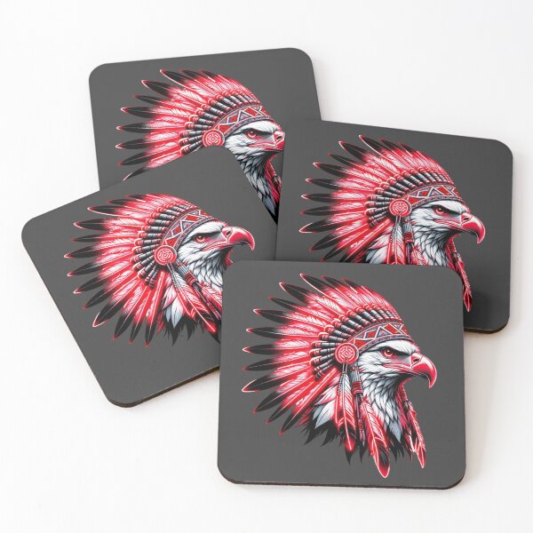 Item preview, Bald Eagle wearing a Native American Headdress designed and sold by Blue Raven Designs.