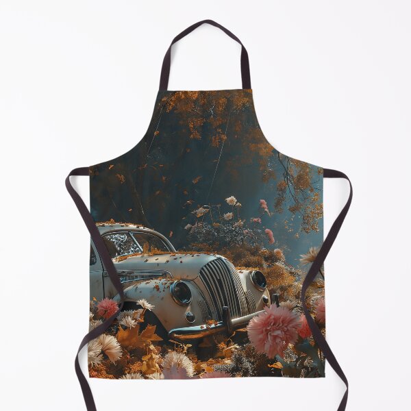 Item preview, Retro Car in  the Colorful garden designed and sold by Sp3ctrumOfColor.