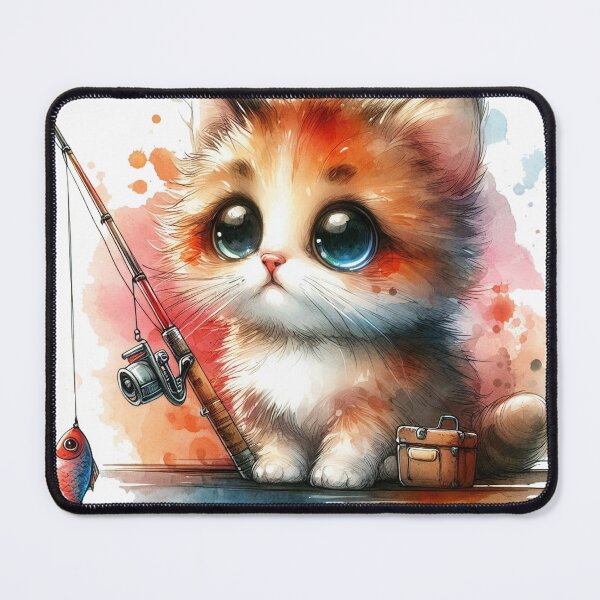 Item preview, Fishing Cat Love designed and sold by VANWANSHOP.