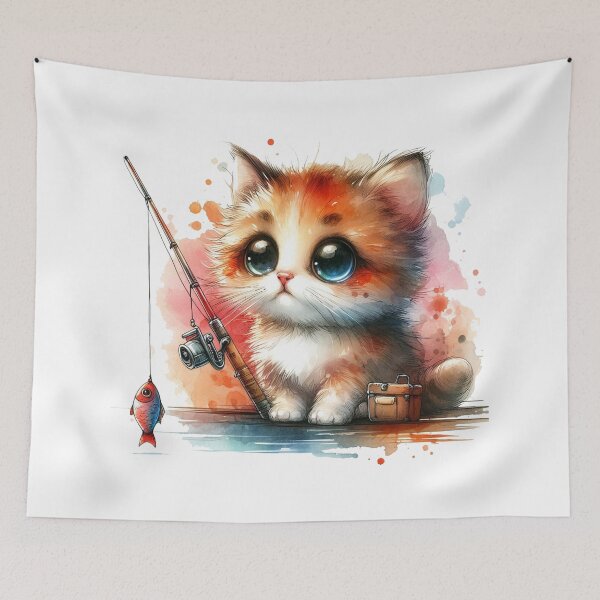 Item preview, Fishing Cat Love designed and sold by VANWANSHOP.