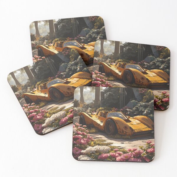 Item preview, Retro Sports Caar in the Forest designed and sold by Sp3ctrumOfColor.