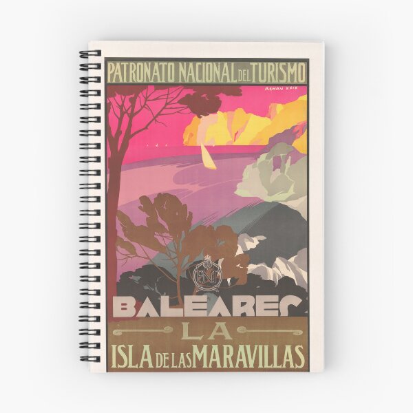 Item preview, BALEARES LA ISLA DE LAS MARAVILLAS vintage poster designed and sold by MobAesthetic.