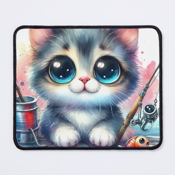 Item preview, The Cat Love Fishing designed and sold by VANWANSHOP.
