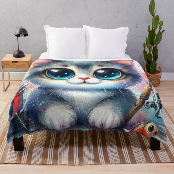 Item preview, The Cat Love Fishing designed and sold by VANWANSHOP.