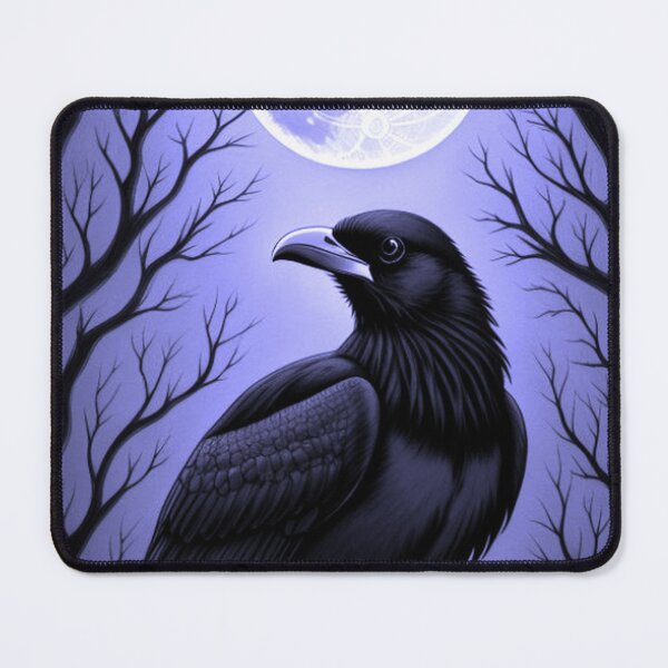 Item preview, Haunting Black Raven On a Full Moon designed and sold by TheDarkWardrobe.