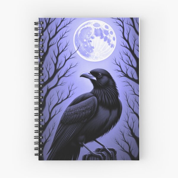 Item preview, Haunting Black Raven On a Full Moon designed and sold by TheDarkWardrobe.