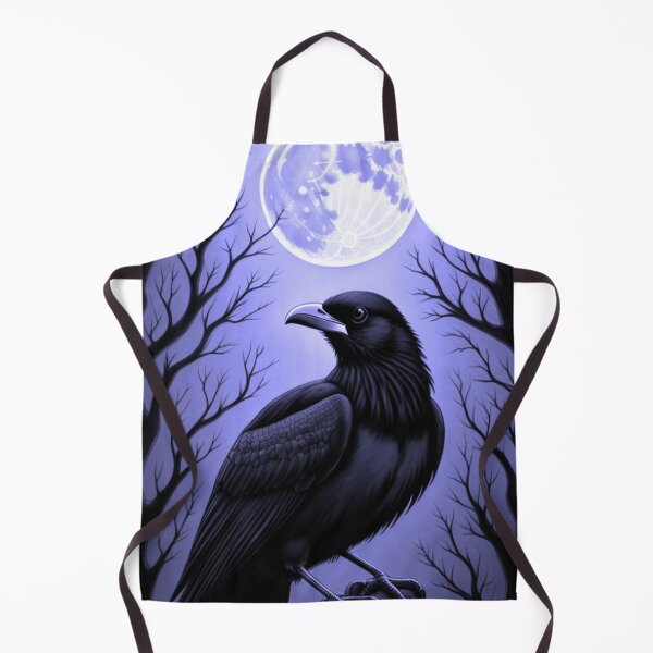 Item preview, Haunting Black Raven On a Full Moon designed and sold by TheDarkWardrobe.