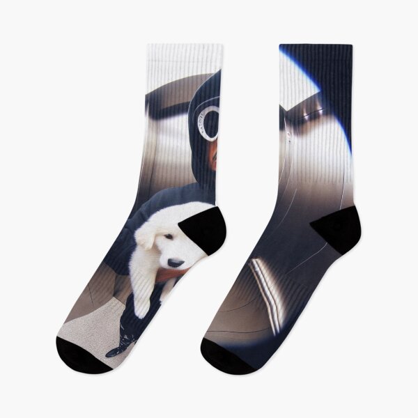 Item preview, man in elevator with dog  designed and sold by Xeniaarc.