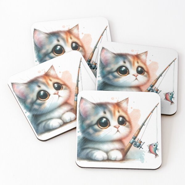Item preview, The Cat of love Fishing designed and sold by VANWANSHOP.