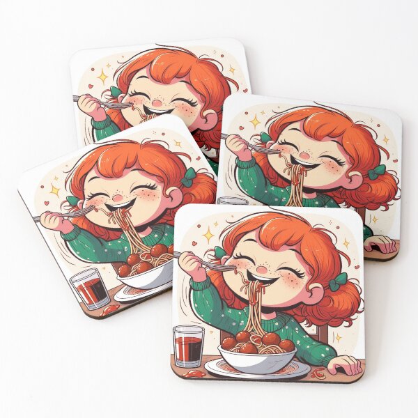Item preview, Girl Eating Spaghetti designed and sold by GrandmasterTrey.