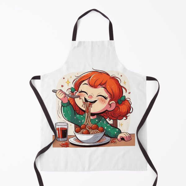 Artikelvorschau, Mädchen isst Spaghetti entworfen und verkauft von GrandmasterTrey.