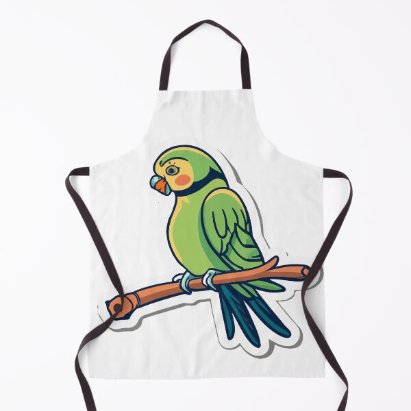 Item preview, Parakeet Nibbling Seed Stick Illustration designed and sold by NiftyWrx.