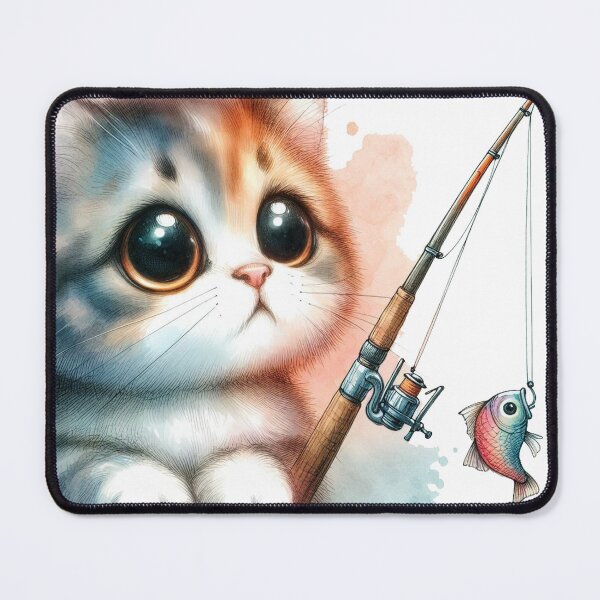 Item preview, The Cat of love Fishing designed and sold by VANWANSHOP.