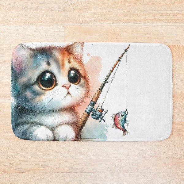 Item preview, The Cat of love Fishing designed and sold by VANWANSHOP.
