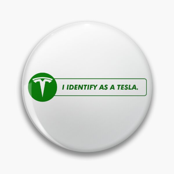 Item preview, I Identify As a Tesla - Bumper Sticker designed and sold by MoonlightMan.