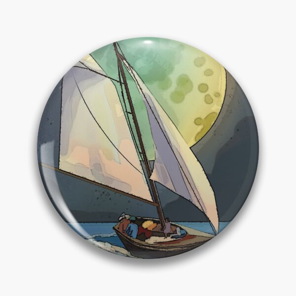 Item preview, Fantasy Moon and Sailboat designed and sold by dgd artistry.