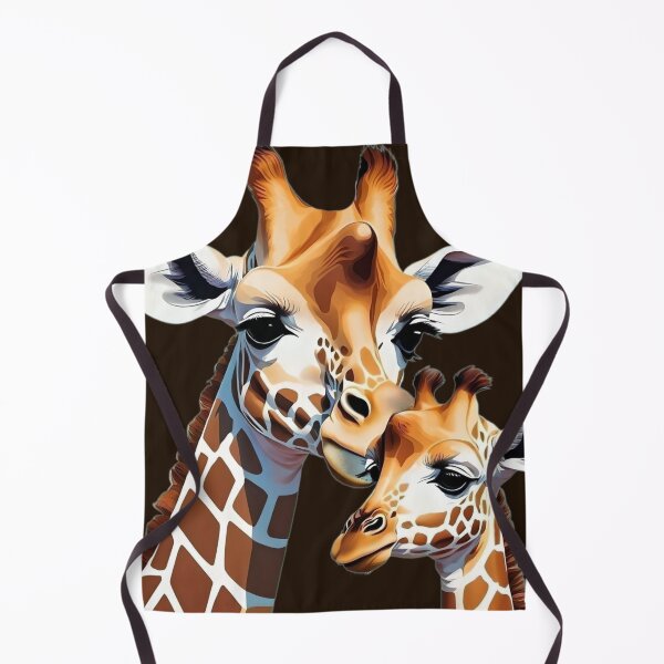 Item preview, Giraffe taking care of her calf. designed and sold by Ciervo Primavera.