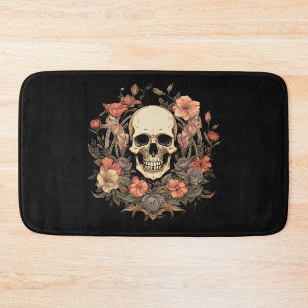 Item preview, American Traditional Skull with Floral designed and sold by Goku Creations.