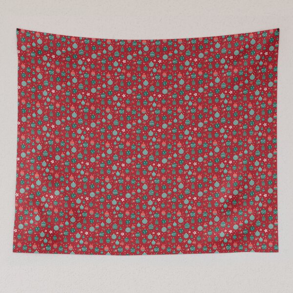 Item preview, Christmas pattern with green ornaments designed and sold by melridger.