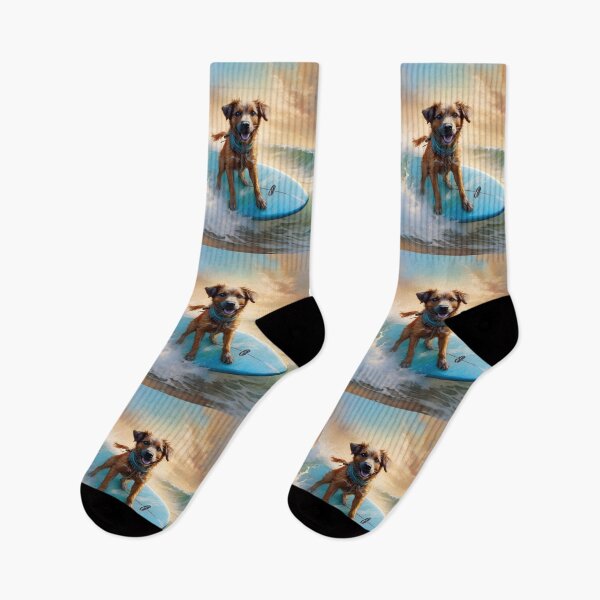 Item preview, Surfing Dog Loves The Waves designed and sold by TheArtOfPat.