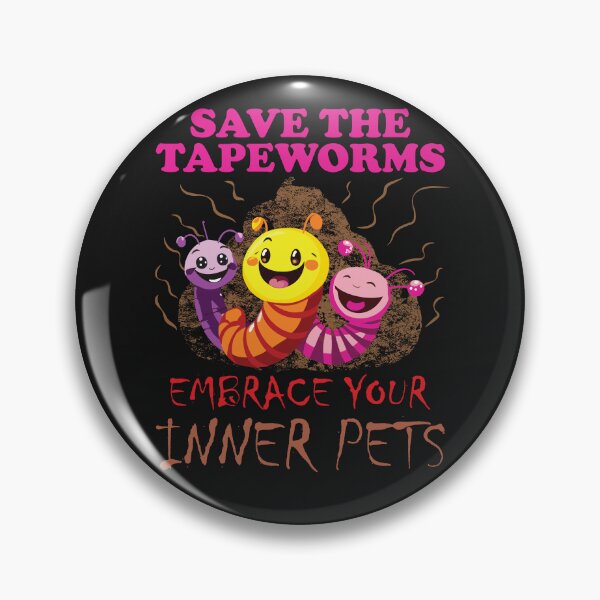 Item preview, Poop Parade: Unleash your Joyful Hosting of Tapeworms – Embrace Your Inner Pets! 80s colors designed and sold by pelagio.