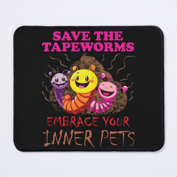 Item preview, Poop Parade: Unleash your Joyful Hosting of Tapeworms – Embrace Your Inner Pets! 80s colors designed and sold by pelagio.