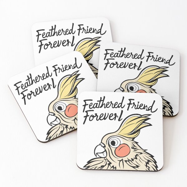 Item preview, Feathered Friend Forever - Cute Cockatiel Comic Sticker designed and sold by NiftyWrx.