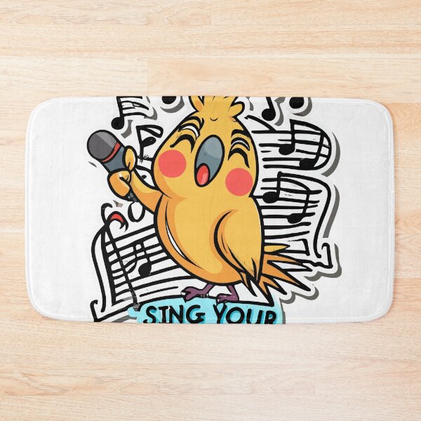 Item preview, Cockatiel Sing Your Heart Out Comic Style Design designed and sold by NiftyWrx.