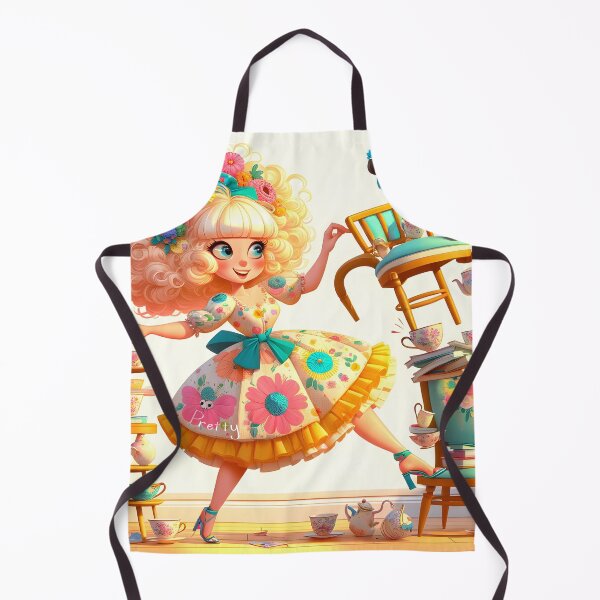 Item preview, Whimsical Tea Party Fantasy Illustration designed and sold by inkArtistryfine.