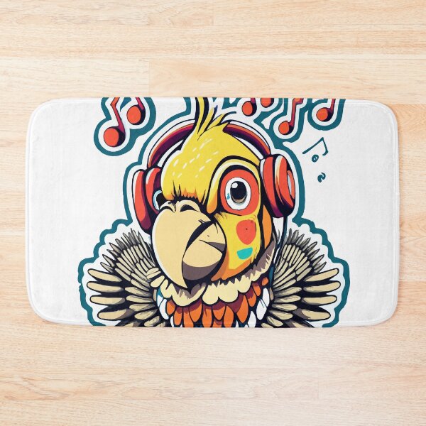 Item preview, Cockatiel Rocking Out with Headphones designed and sold by NiftyWrx.