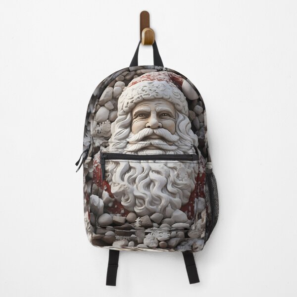 Item preview, Beach stone creation of Santa Calus print designed and sold by dcrc.