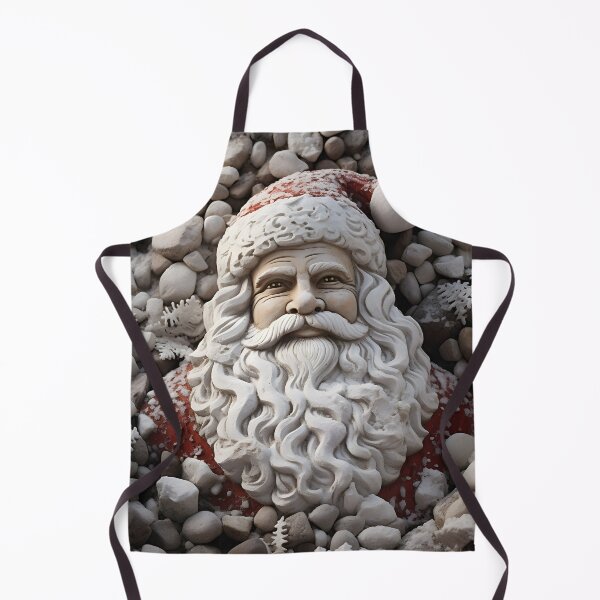 Item preview, Beach stone creation of Santa Calus print designed and sold by dcrc.
