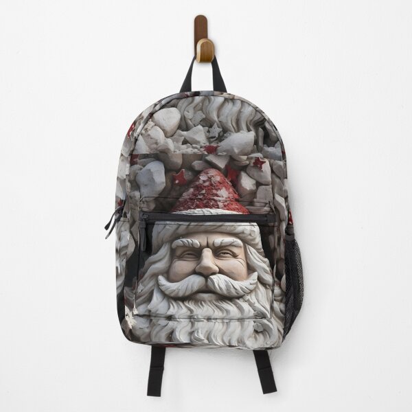 Item preview, Beach stone creation of Santa Calus print designed and sold by dcrc.