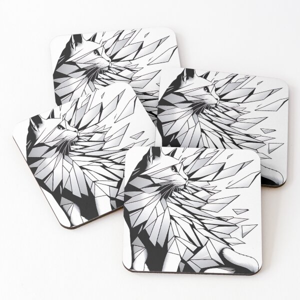 Item preview, "Captivating Cat Collage: Broken Mirror Effect, Surreal Visual Narrative" designed and sold by Huycao211.