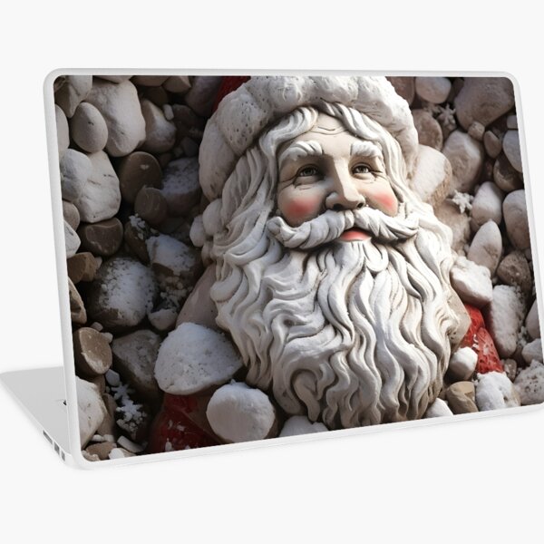Item preview, beach stone creation of santa claus print designed and sold by dcrc.