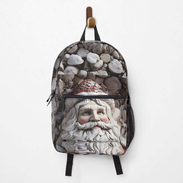 Item preview, beach stone creation of santa claus print designed and sold by dcrc.