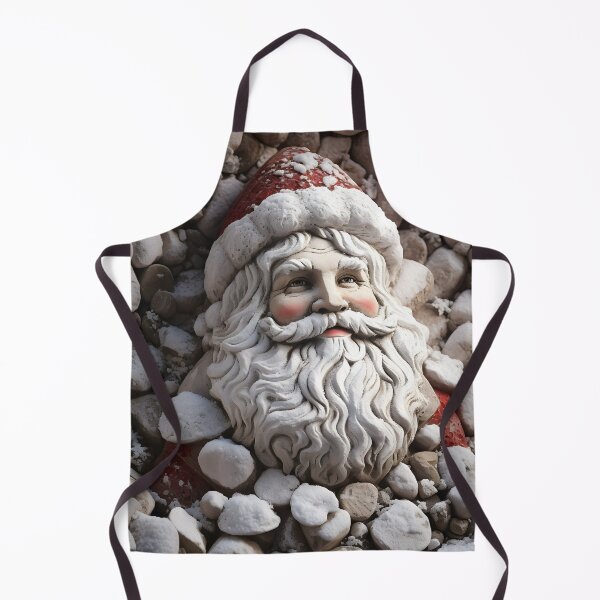 Item preview, beach stone creation of santa claus print designed and sold by dcrc.
