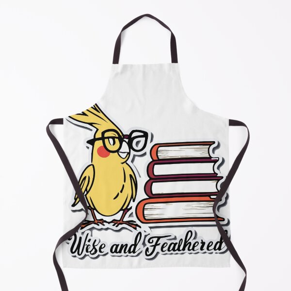 Item preview, Wise and Feathered Cockatiel with Books designed and sold by NiftyWrx.