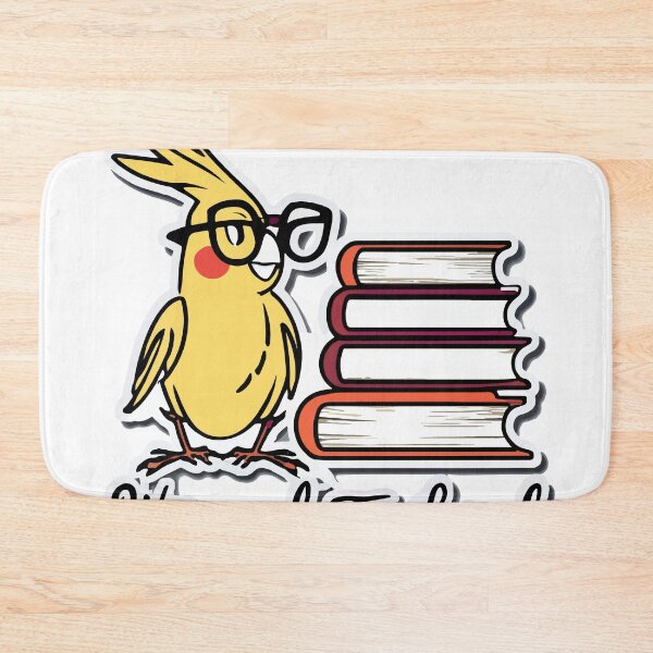 Item preview, Wise and Feathered Cockatiel with Books designed and sold by NiftyWrx.