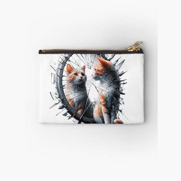 Item preview, "Captivating Cat Collage: Broken Mirror Effect, Surreal Visual Narrative" designed and sold by Huycao211.