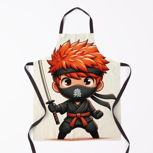 Item preview, Chibi Ninja Warrior Cartoon Art designed and sold by inkArtistryfine.