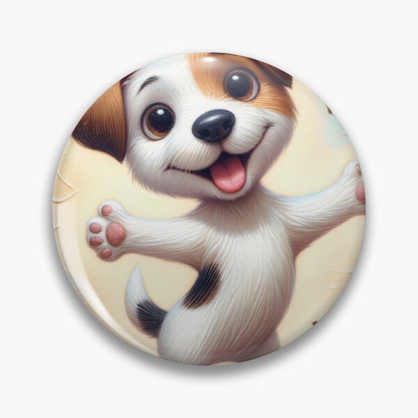 Item preview, Joyful Puppy Gratitude Greeting Art designed and sold by inkArtistryfine.