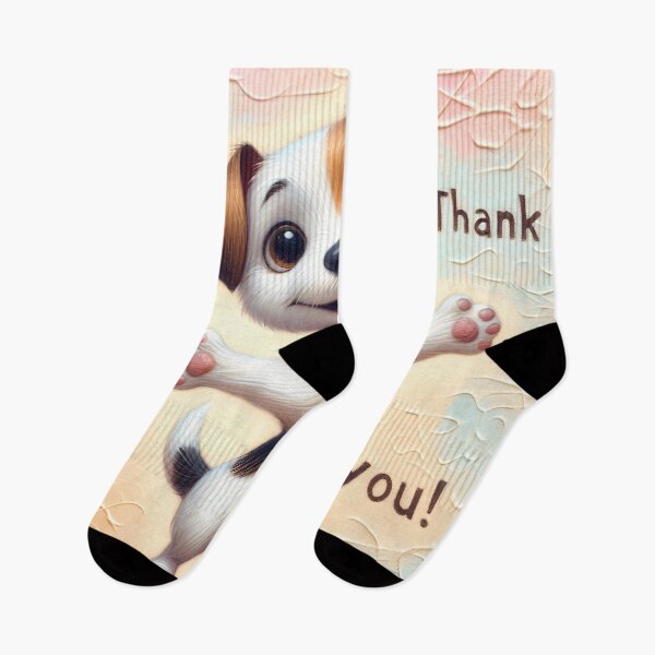 Item preview, Joyful Puppy Gratitude Greeting Art designed and sold by inkArtistryfine.