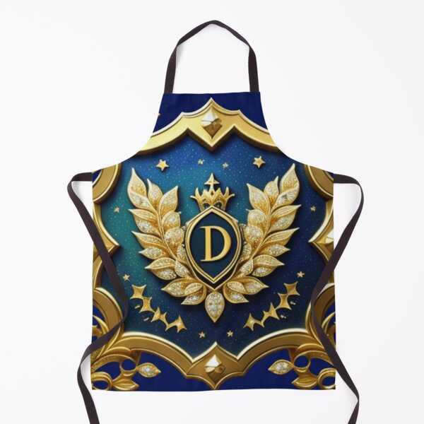 Item preview, Gold and blue letter D designed and sold by Roxburylane.