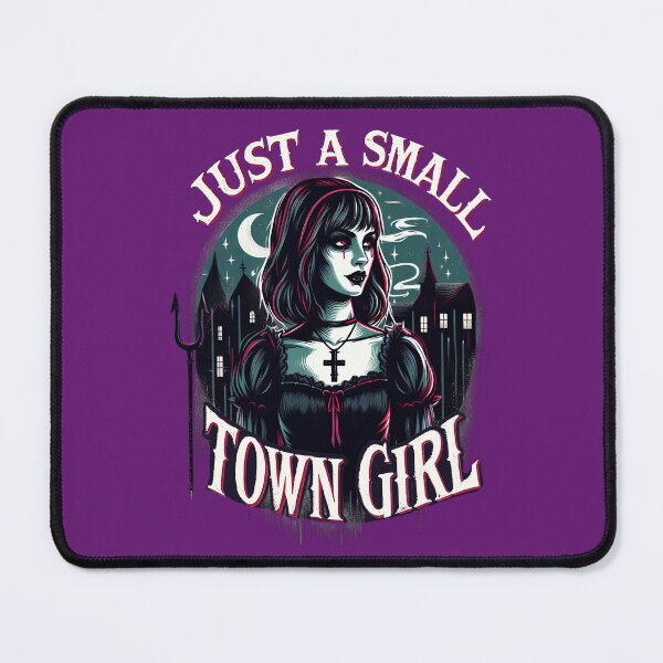 Item preview, Just a Small Town Girl Vintage Gothic Quote designed and sold by ArtadoraDesignz.