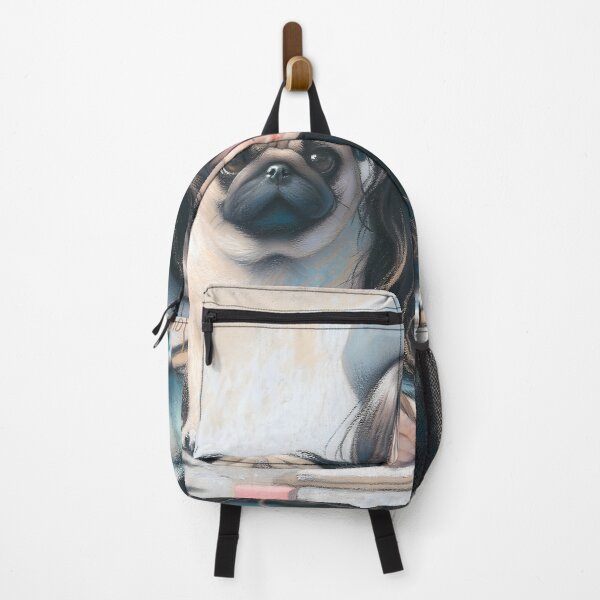 Item preview, Artist's Companion Pug Illustration designed and sold by inkArtistryfine.