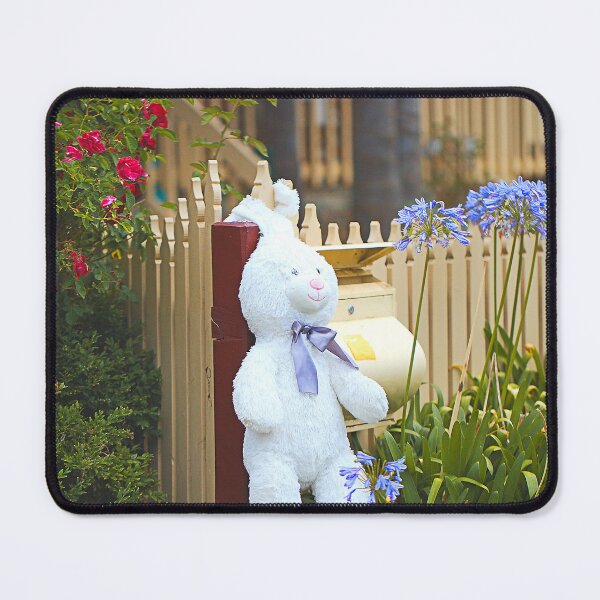 Item preview, Fluffy Toy Rabbit Hanging Out designed and sold by Joy Watson - Natural Light Photography .