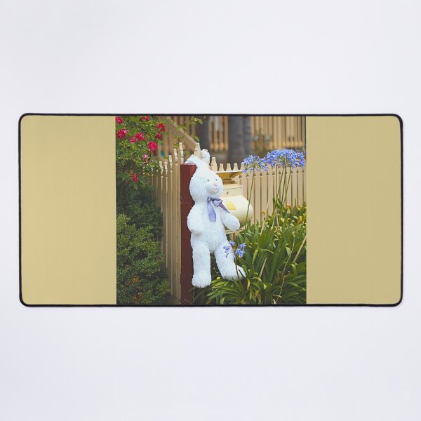 Item preview, Fluffy Toy Rabbit Hanging Out designed and sold by Joy Watson - Natural Light Photography .